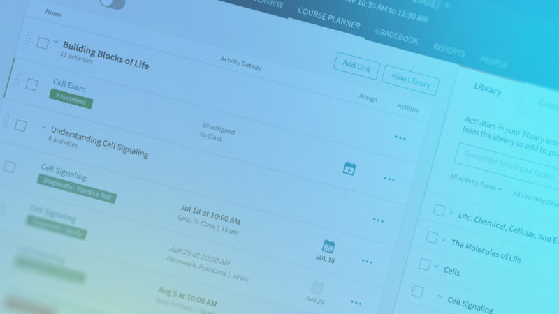 The Openfield team helped establish the universal design language for Macmillan Learning's products.