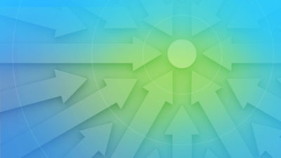 Image of arrows aligned around common vision