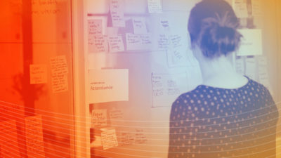 UX designer reviewing EdTech product updates
