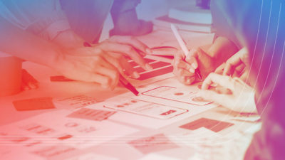 Image of EdTech product development team planning prototypes for a discovery phase