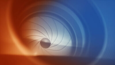 Photo of a camera lens focusing mechanism